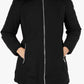Chic Hooded Down Jacket with Fur Detail
