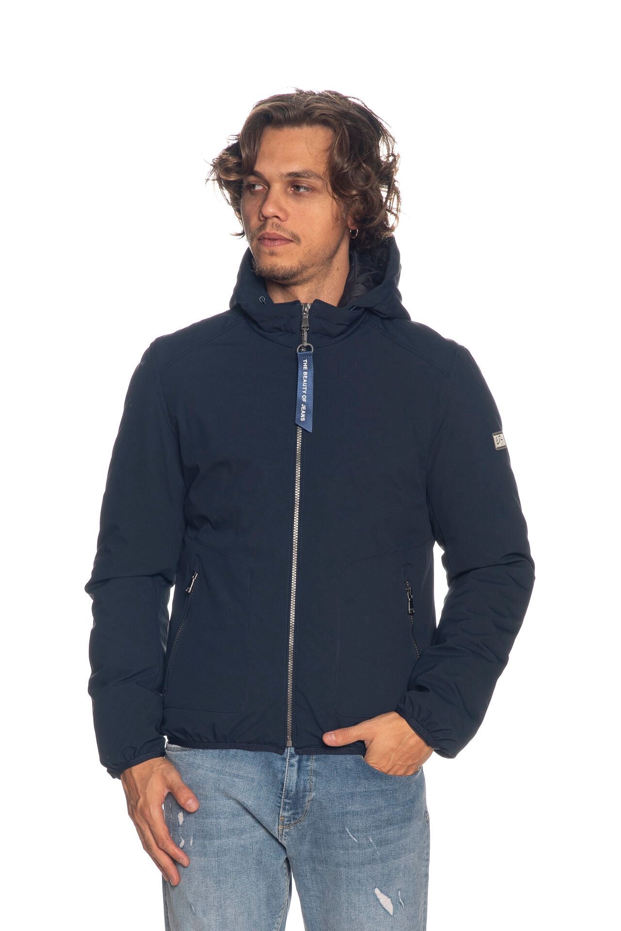 Tech Neck Hoodie Jacket for Men - Waterproof & Windproof