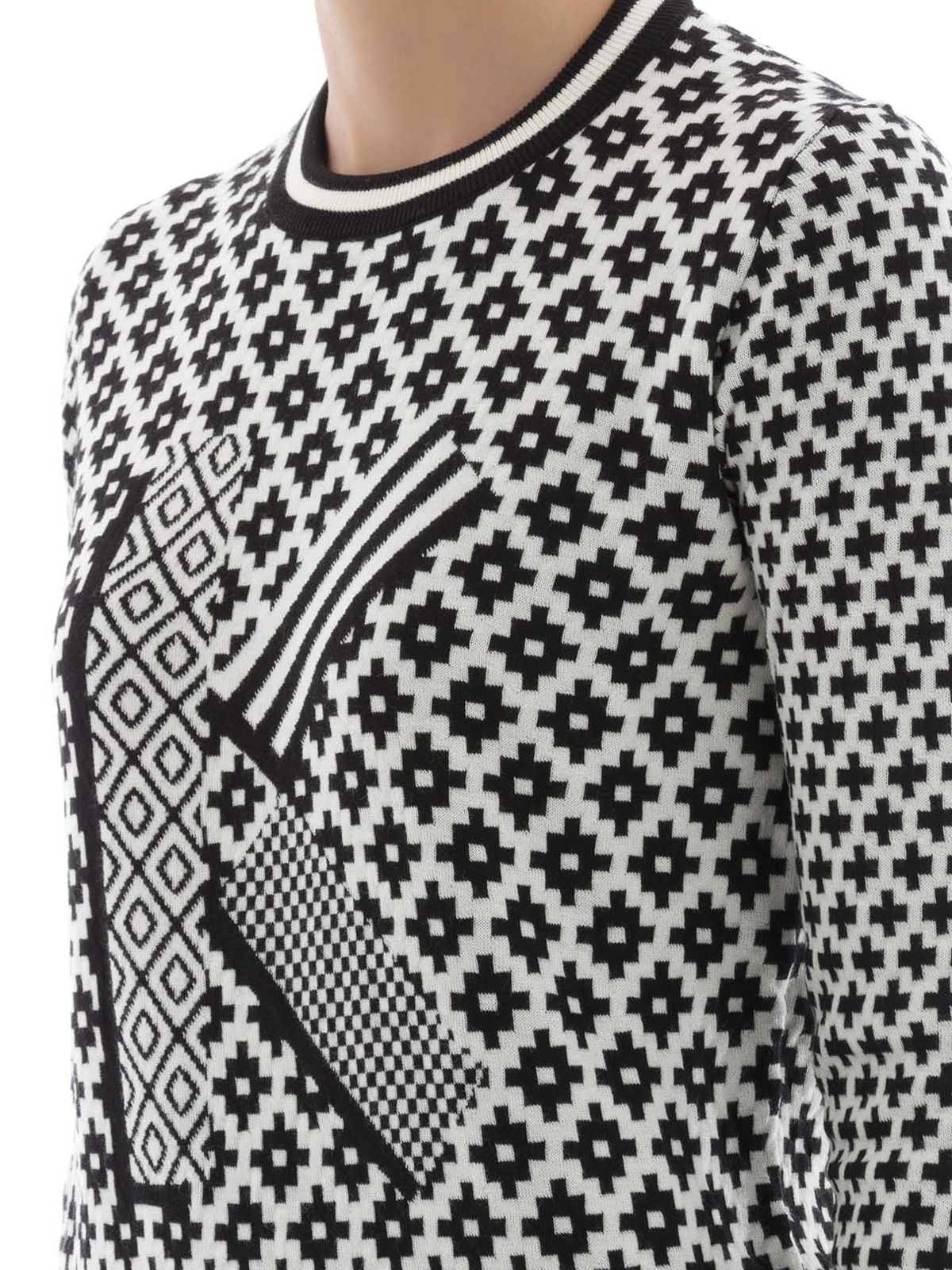 Iconic Monochrome Roundneck Cotton Sweater