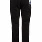 Sleek Black Cotton Trousers for Men