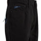 Sleek Black Cotton Trousers for Men