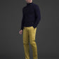 Chic Dark Blue Turtleneck Sweater for Men