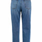 High-Waist Ripped Blue Jeans for Women