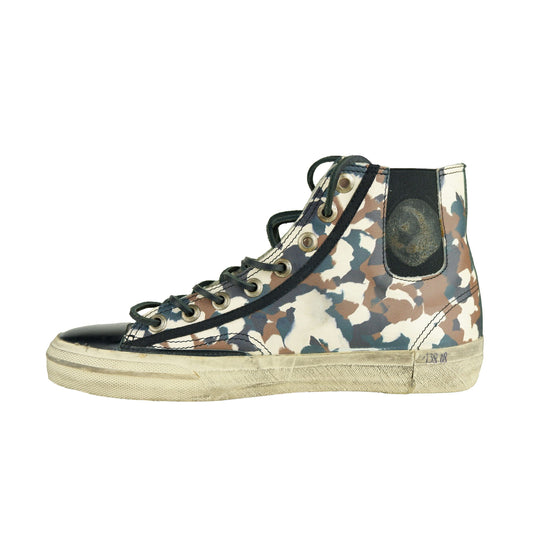 Chic Camouflage Calfskin Sneakers for Women