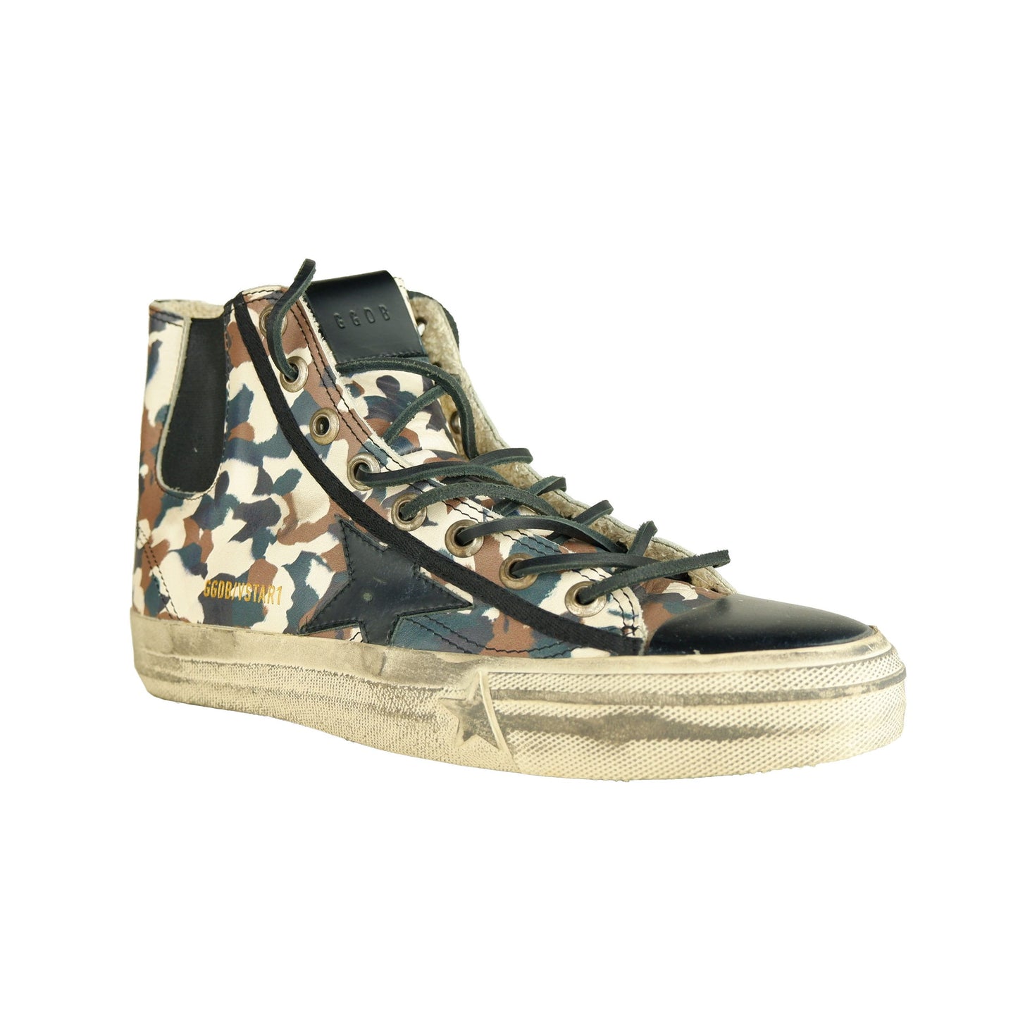 Chic Camouflage Calfskin Sneakers for Women