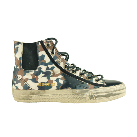 Chic Camouflage Calfskin Sneakers for Women