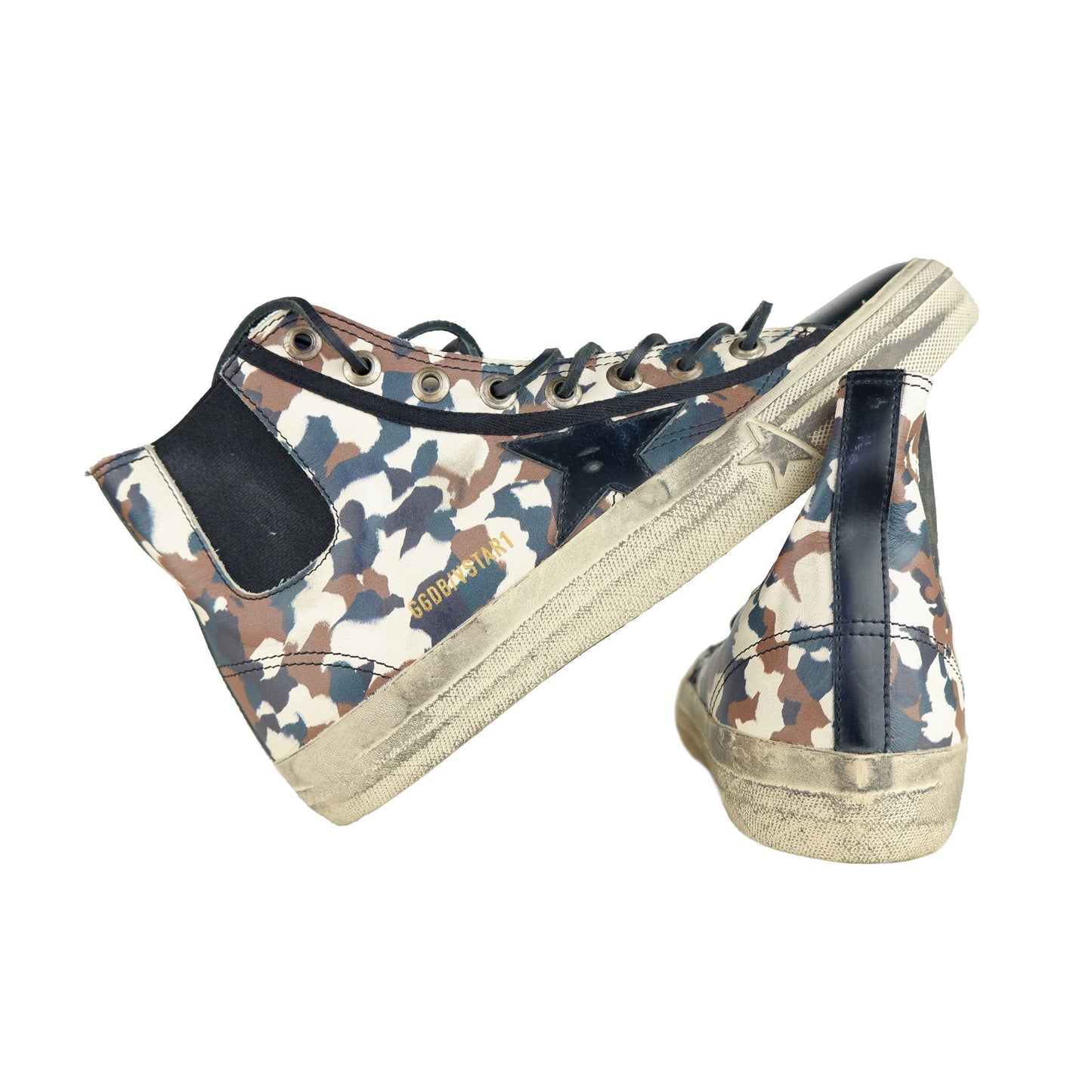 Chic Camouflage Calfskin Sneakers for Women