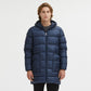 Elegant Blue Hooded Jacket