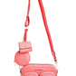 Elegant Blush Crossbody with Gold Accents