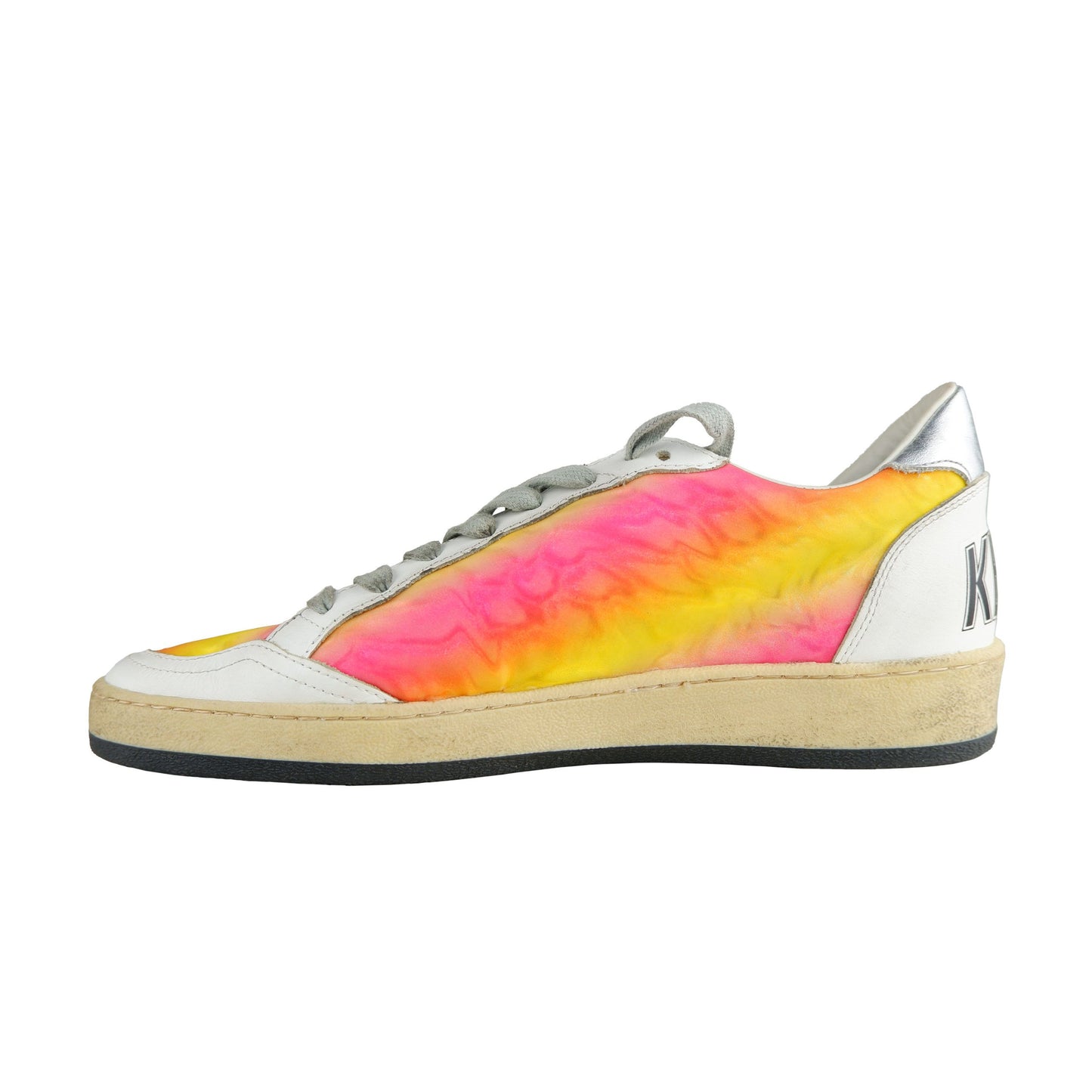 Multicolor Calfskin Sneakers with Silver Accents