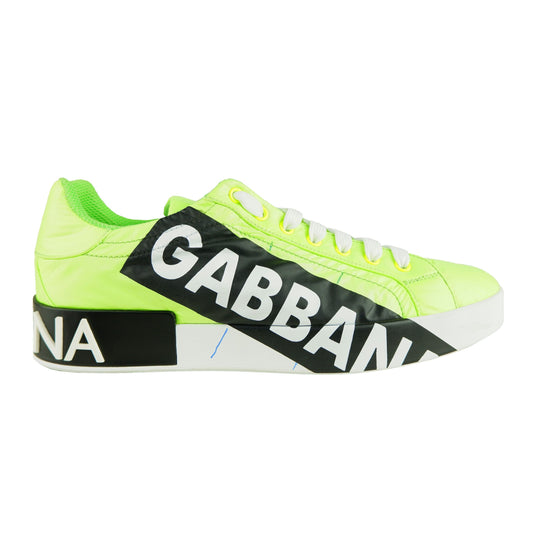 Sleek Fluorescent Nylon Men's Sneakers