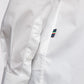 Slim Fit White Cotton Shirt with Eagle Logo