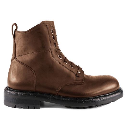 Elegant Men's Calfskin Ankle Boots With Side Zip