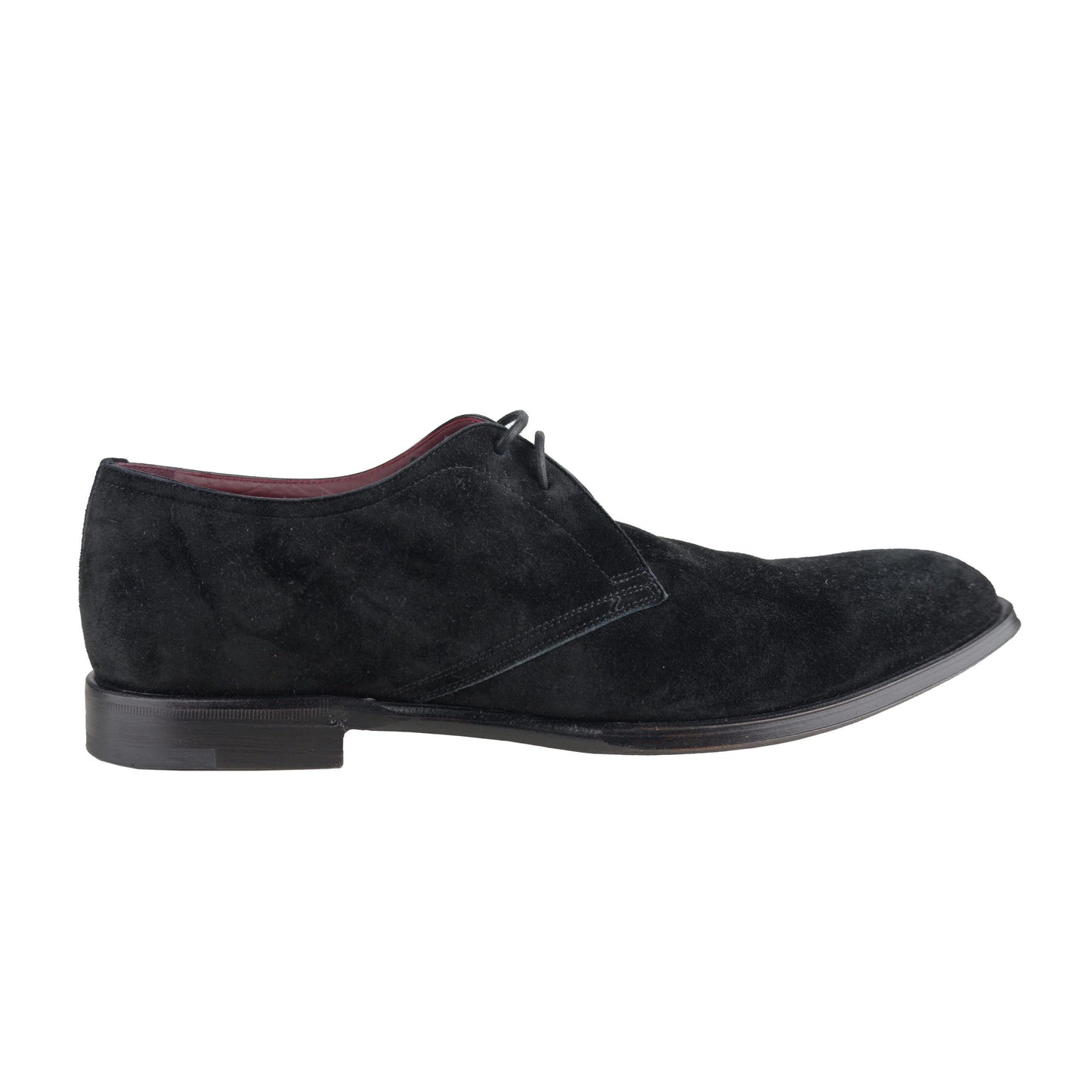 Elegant Black Suede Derby Men's Shoes