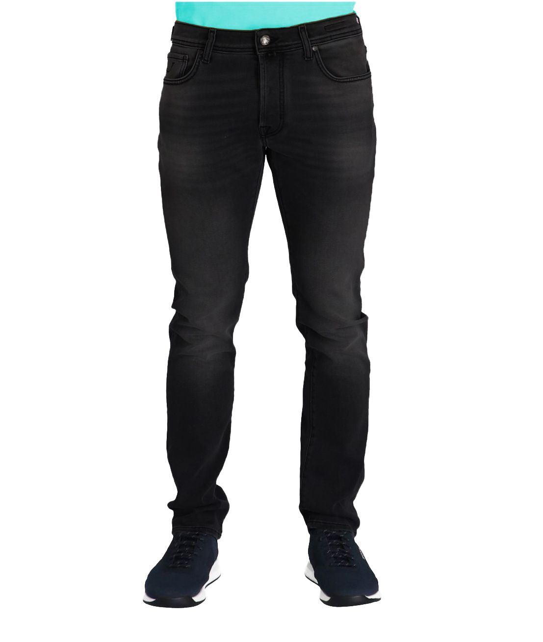 Sleek Black Slim Fit Designer Jeans