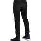 Sleek Black Slim Fit Designer Jeans