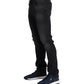 Sleek Black Slim Fit Designer Jeans