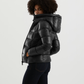 Chic Quilted Short Down Jacket with Maxi Hood