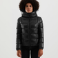 Chic Quilted Short Down Jacket with Maxi Hood