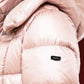 Elegant Long Down Jacket with Removable Hood