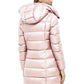 Elegant Long Down Jacket with Removable Hood