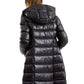 Elegant Long Down Jacket with Maxi Hood