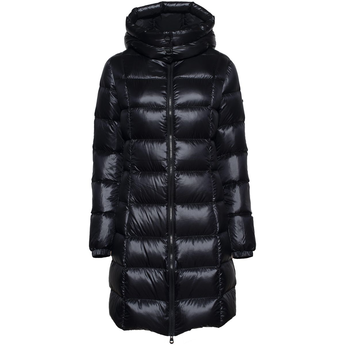 Elegant Long Down Jacket with Maxi Hood