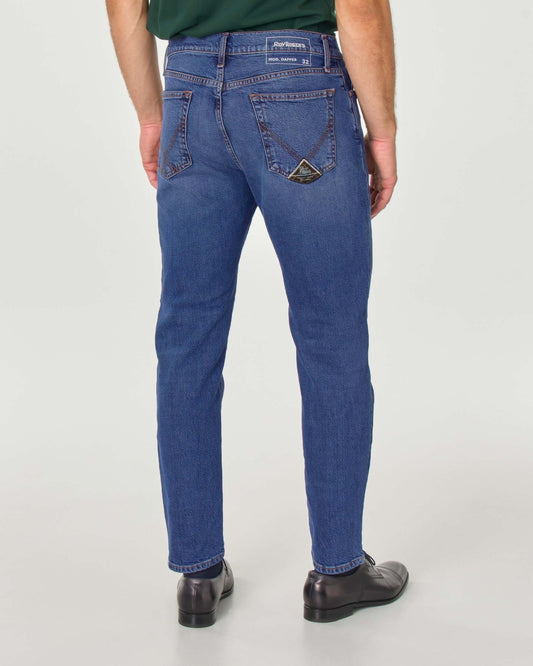 Tapered Medium Waist Italian Jeans