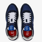 Elevated Blue Navy Men's Sneakers with Leather Accents