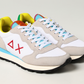 Elegant White Multicolor Men's Sneakers