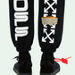 Iconic Side Stripe Black Sweatpants