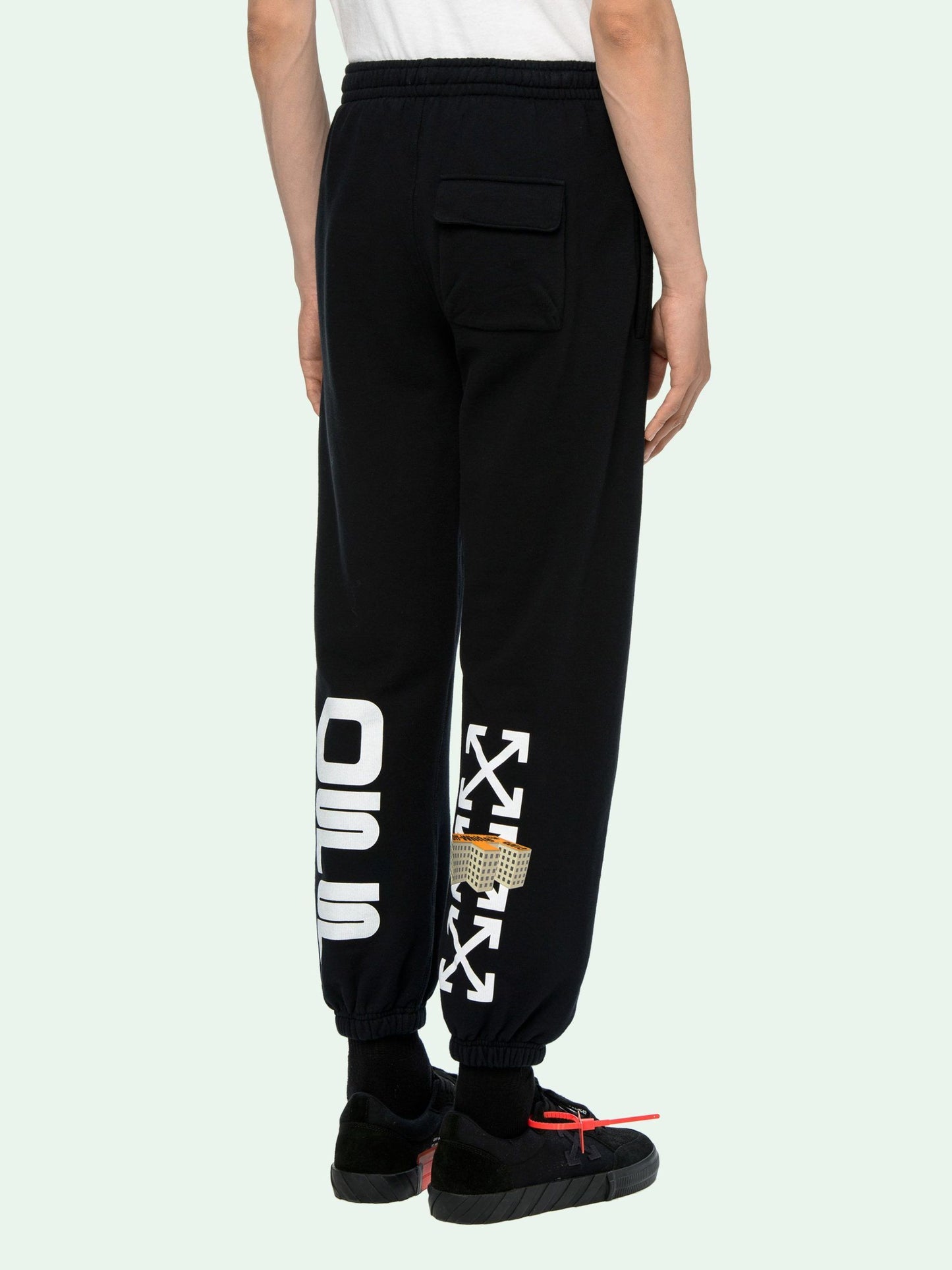 Iconic Side Stripe Black Sweatpants