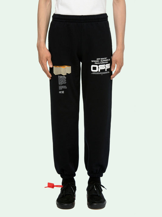 Iconic Side Stripe Black Sweatpants