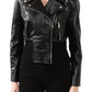 Elegant Calfskin Leather Jacket