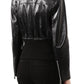 Elegant Calfskin Leather Jacket