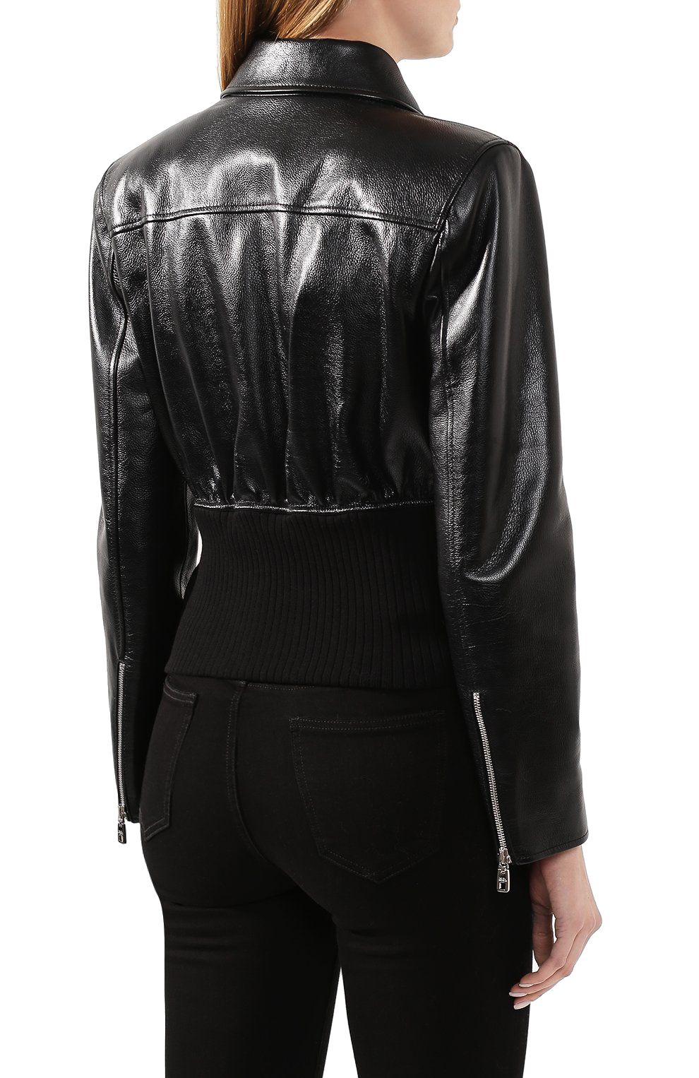 Elegant Calfskin Leather Jacket