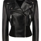 Elegant Calfskin Leather Jacket