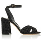 Elegant Leopard Print Ankle-Strap Sandals