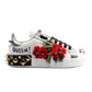 Elegant Portofino Embroidered Leather Sneakers