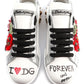 Elegant Portofino Embroidered Leather Sneakers
