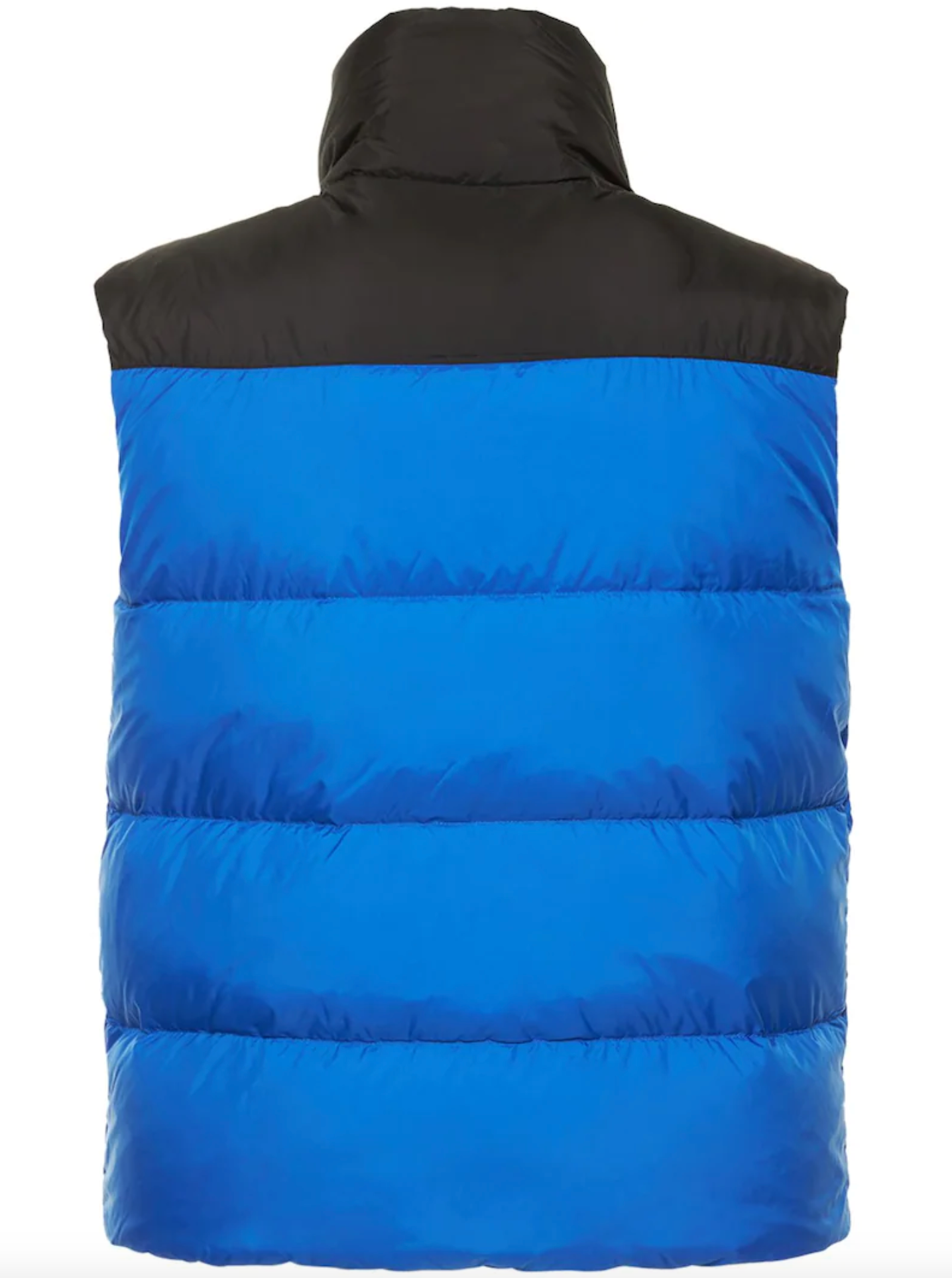 Elegant Blue and Black Men's Puffer Vest