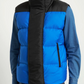 Elegant Blue and Black Men's Puffer Vest