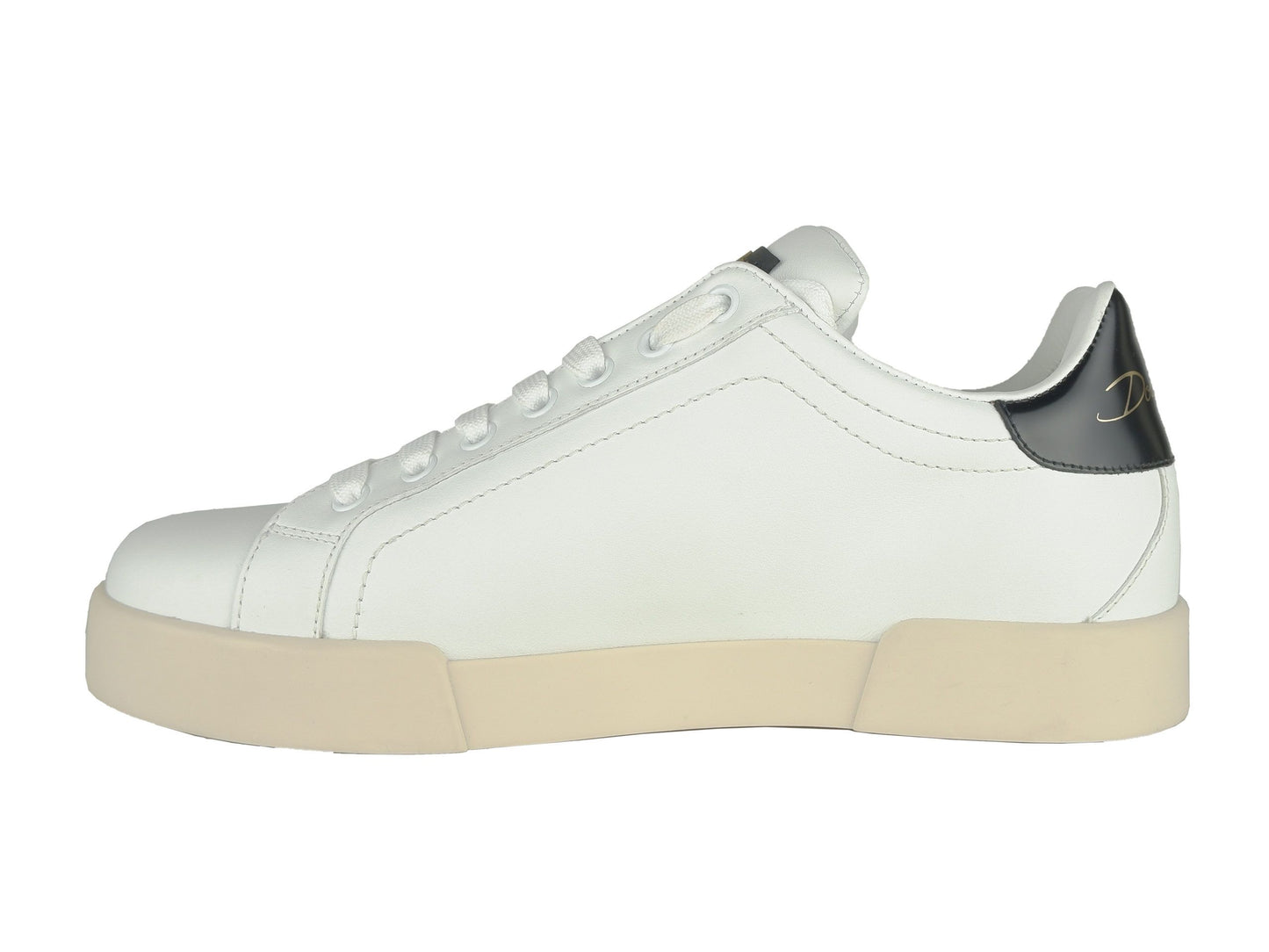 Elegant White Leather Sneakers