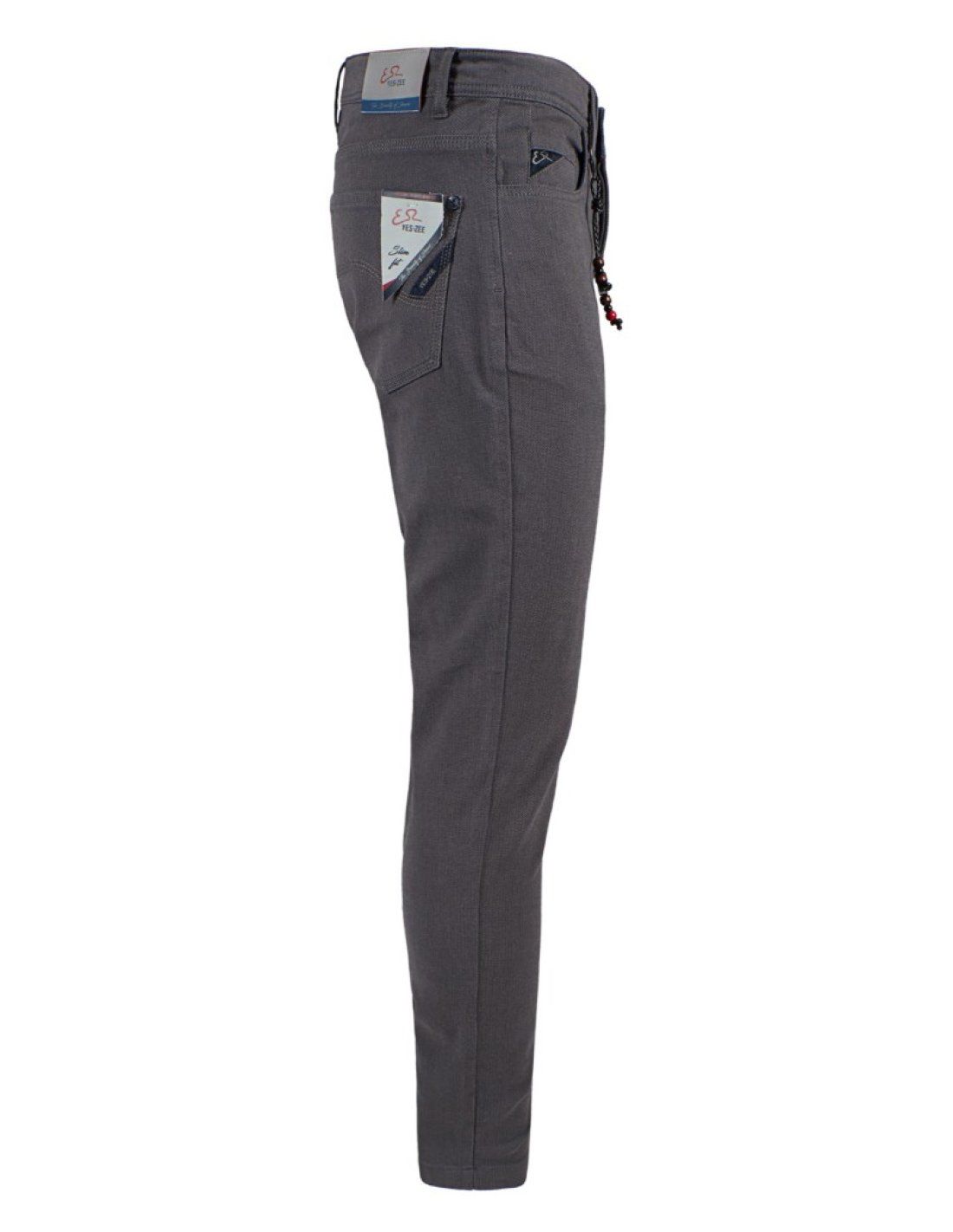 Elegant Gray Cotton Trousers