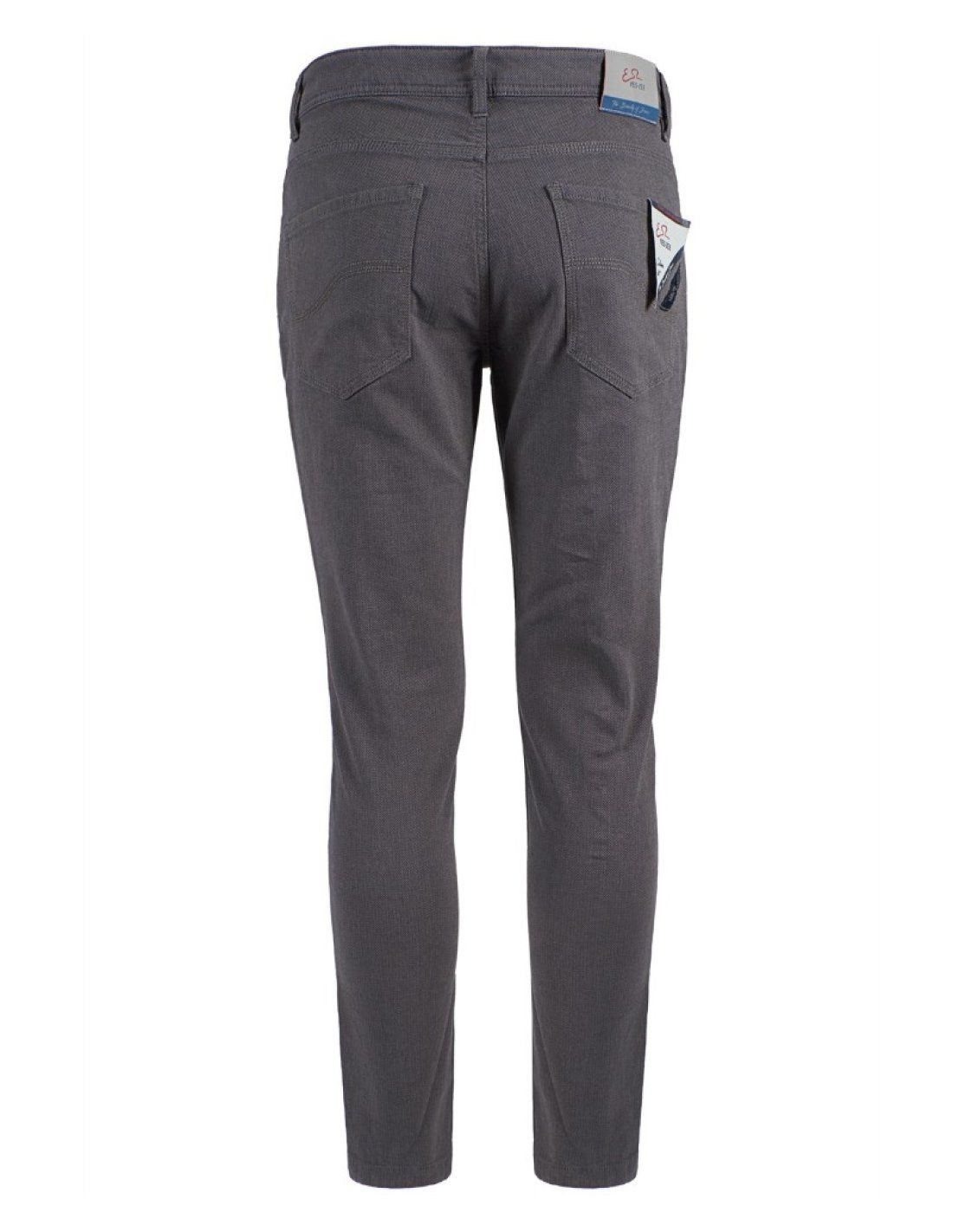 Elegant Gray Cotton Trousers