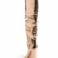 Glamorous Gold Mirror Effect High Heel Boots
