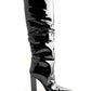Chic Mirror Effect Heeled Boots