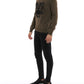 Embossed Tiger Motif Crewneck Sweater