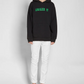 Sleek Black Oversized Hoodie with Iconic Design