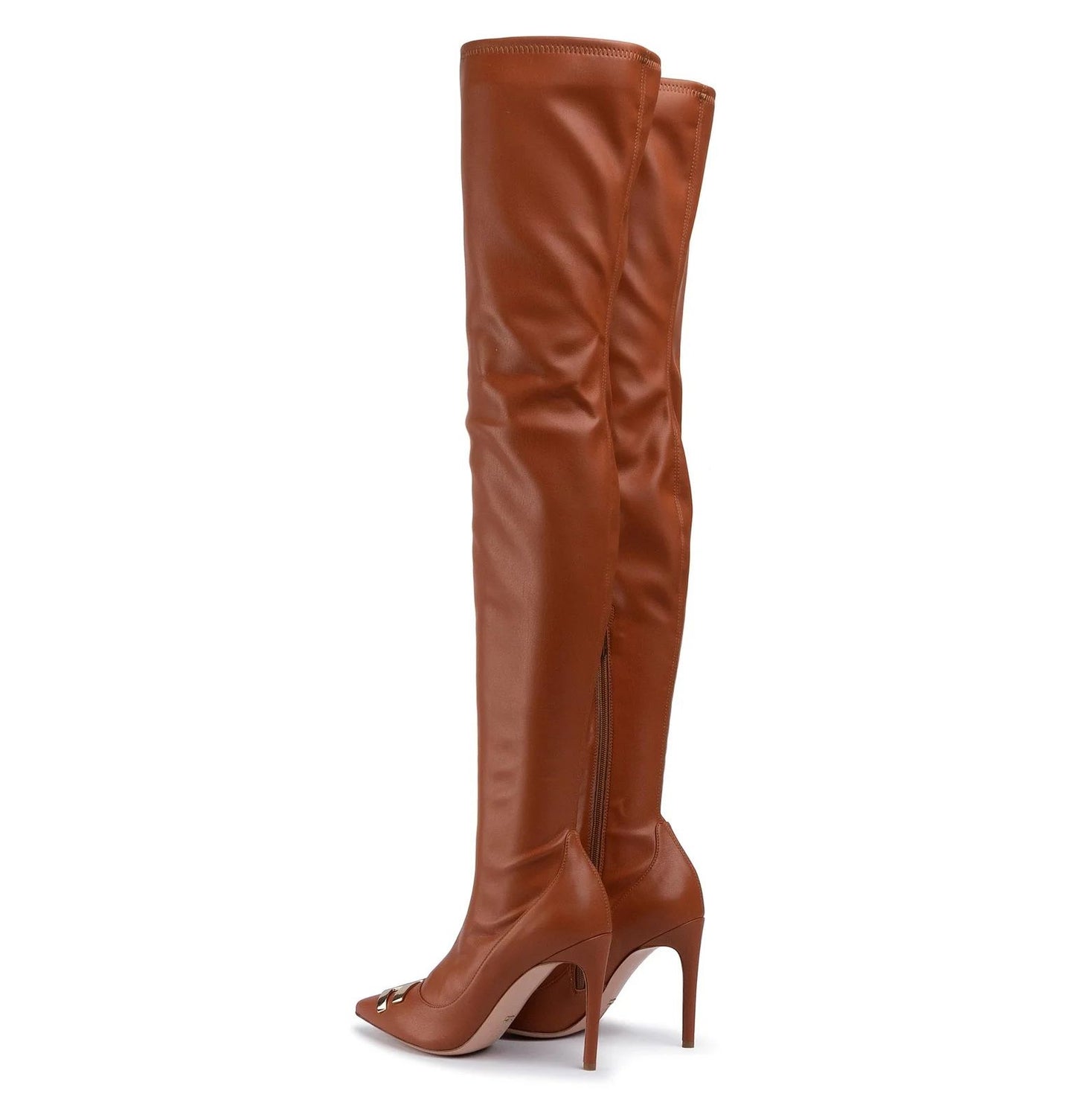 Elegant Pointed Eco-Leather Boots